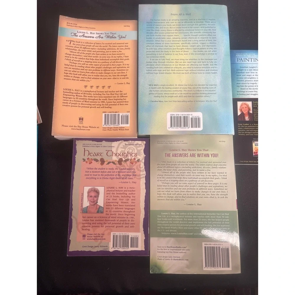 Louise Hay Self Help Books Lot of 5‎ Heal Your Body Thoughts Future